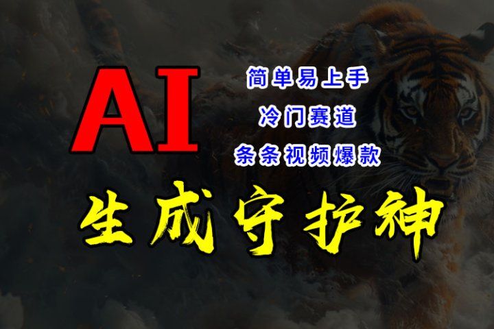 短视频冷门赛道，AI一键生成守护神，条条视频爆款，简单易上手，轻松获取睡后收入51轻创基地-网创项目资源站-副业创业项目-电脑手机搞钱项目-网赚项目51轻创基地
