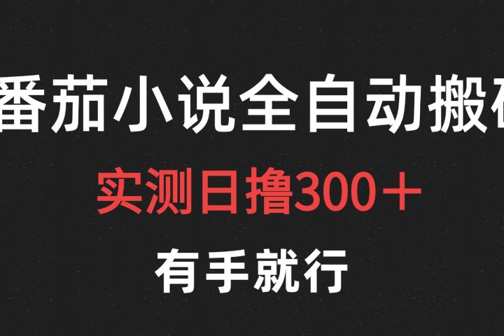 最新番茄小说挂机搬砖，日撸300＋！有手就行，可矩阵放大51轻创基地-网创项目资源站-副业创业项目-电脑手机搞钱项目-网赚项目51轻创基地
