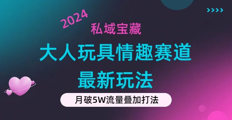 私域宝藏：大人玩具情趣赛道合规新玩法，零投入，私域超高流量成单率高51轻创基地-网创项目资源站-副业创业项目-电脑手机搞钱项目-网赚项目51轻创基地