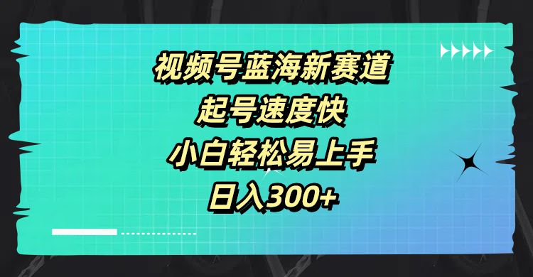 视频号蓝海新赛道，起号速度快，小白轻松易上手，日入300+51轻创基地-网创项目资源站-副业创业项目-电脑手机搞钱项目-网赚项目51轻创基地