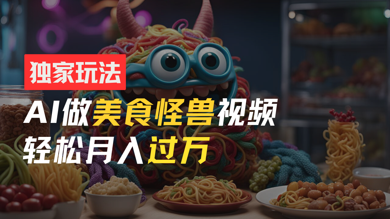 图片[1]51轻创基地-网创项目资源站-副业创业项目-电脑手机搞钱项目-网赚项目零门槛操作，AI美食怪兽短视频玩法，月入过万新手也能做！51轻创基地-网创项目资源站-副业创业项目-电脑手机搞钱项目-网赚项目51轻创基地